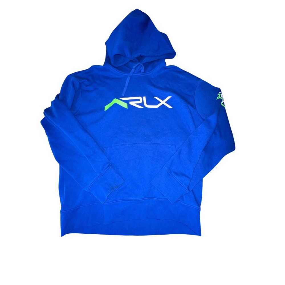 RLX‎ Ralph Lauren Mens Blue Championship Series 067 Fleece Hoodie XL